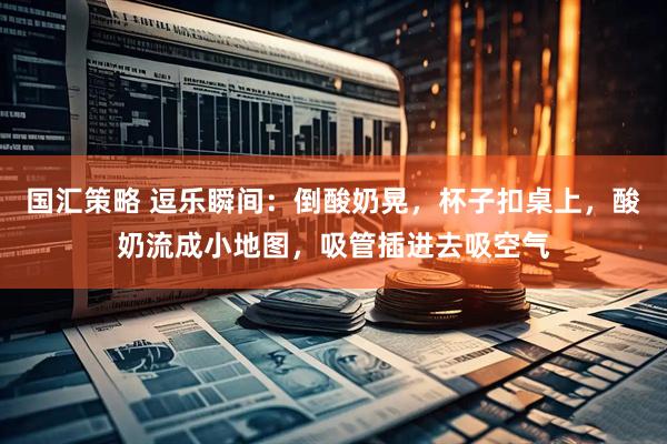 国汇策略 逗乐瞬间：倒酸奶晃，杯子扣桌上，酸奶流成小地图，吸管插进去吸空气